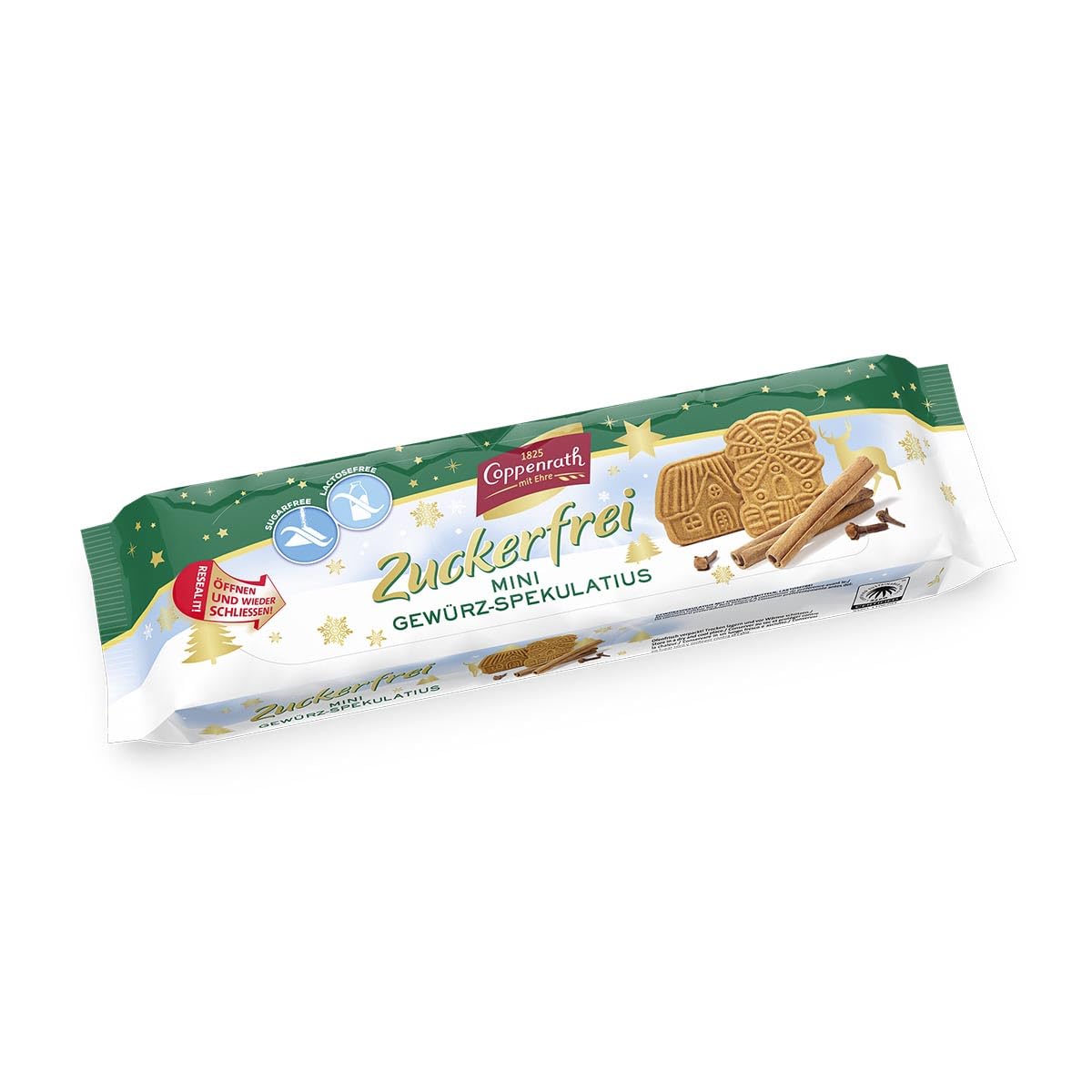 Coppenrath Mini Gewürzspekulatius zuckerfrei und laktosefrei 20er (20 x 150 g)
