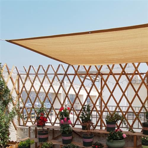 Voile d'ombrage beige pour créer un coin de fraîcheur sur la terrasse et au jardin - 6