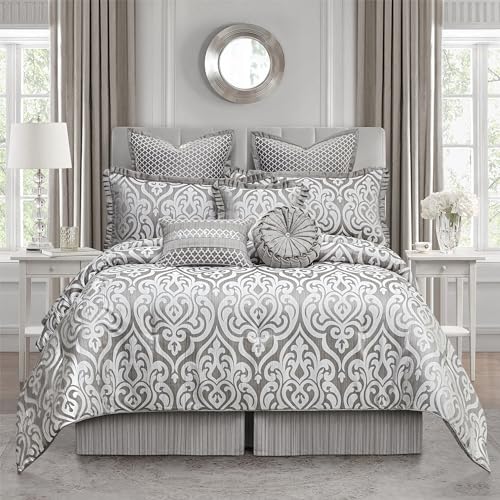 Loom And Mill VCLM-NORWICH-QUEEN 9-Piece Contemporary Jacquard Comforter Set thumb #1