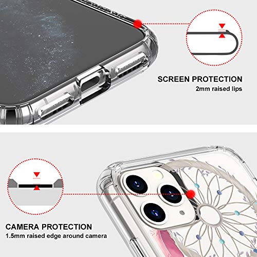 Mosnovo Compatible For Iphone 11 Pro Max Case, Clear Dream Catcher Pattern Print Design Girl Women With Transparent Tpu Bumper Protective Hard Back Case Cover For Iphone 11 Pro Max #TOP3