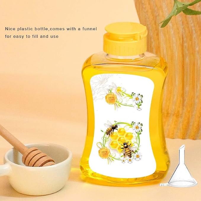 Pack 2 Botellas Plástico para Miel con Embudo 180ml miniatura 2