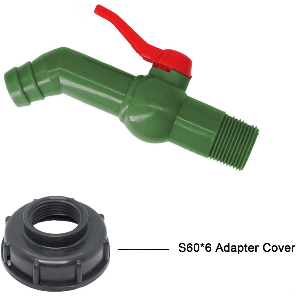 Adaptateur Robinet Cuve IBC - Raccord 27mm Pour Récupérateur Eau (Filetage S60x6)