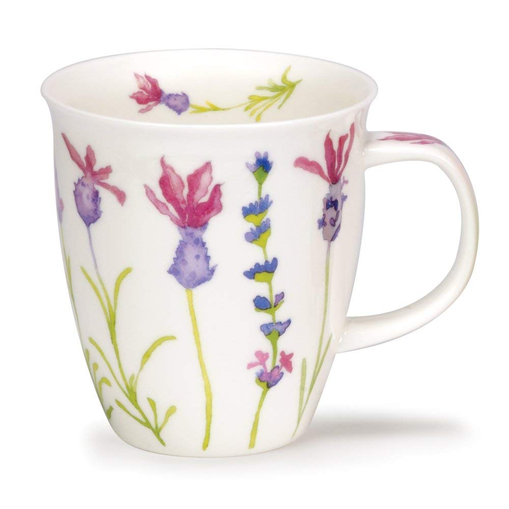 Dunoon Purple Bone China Nevis Mug Flora (Lavender)