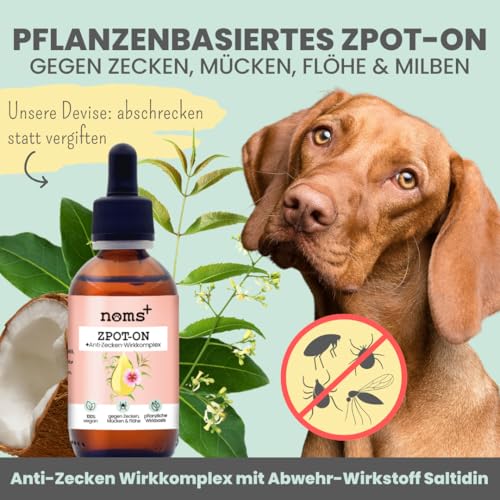 Zeckenschutz für Hunde ohne Chemie noms+ Z-Spot-On Zeckenmittel