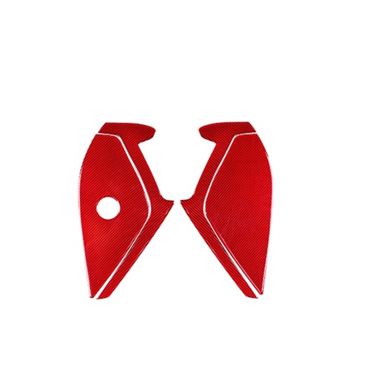 Car Trim Interior for Toyota for Supra GR A90 A91 for MK5 2019-2025 Car Door Anti-Collision Trim Soft Carbon Fiber Sticker Interior Mouldings(RHD Red)
