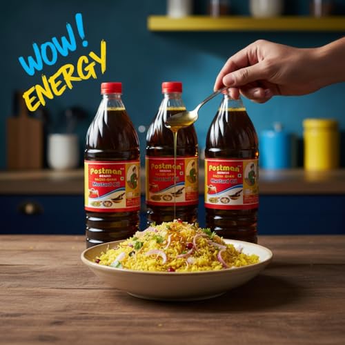 Image of Postman Wood Pressed Mustard Oil 15L+1L Extra | Combo Pack of 16L Kaachi. Ghani Sarso Tel