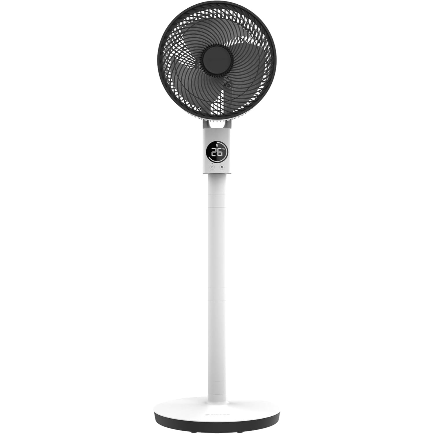 MeacoFan Sefte® - Ventilatore da terra regolabile in altezza con flusso d'aria potente, raffreddamento a telecomando ultra silenzioso, modalità notturna, timer di silenzio
