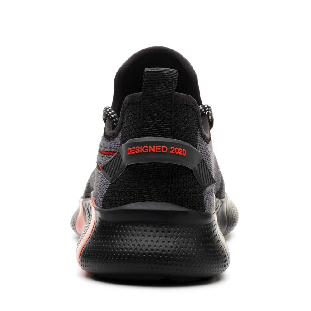 Scarpe Antinfortunistiche Uomo Leggere Scarpe da Lavoro Traspiranti Donna Antiscivolo Scarpe da Cantiere con Punta in Acciaio