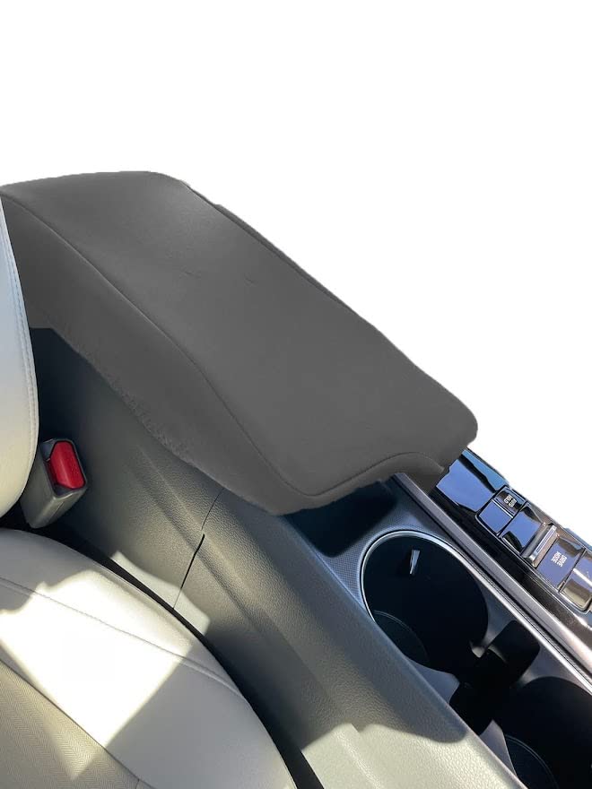 Car Console Covers Plus Handmade in USA Designed for Hyundai Sonata 2020-2025 Neoprene Auto Armrest Center Console Cover Protector Gray