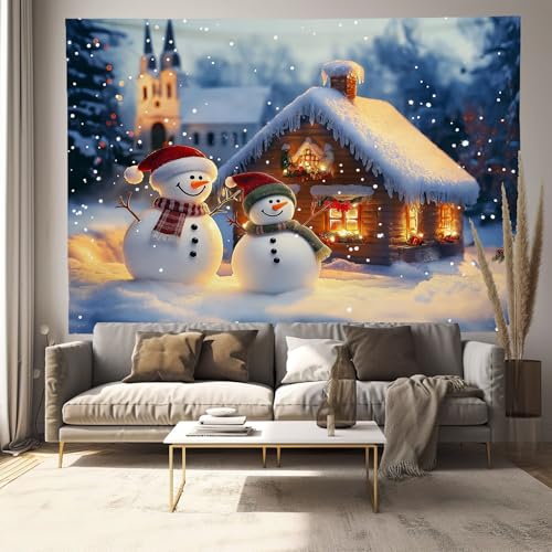 Tapisserie murale Noël et bonhomme de neige pour raviver vos plus beaux souvenirs d'enfance