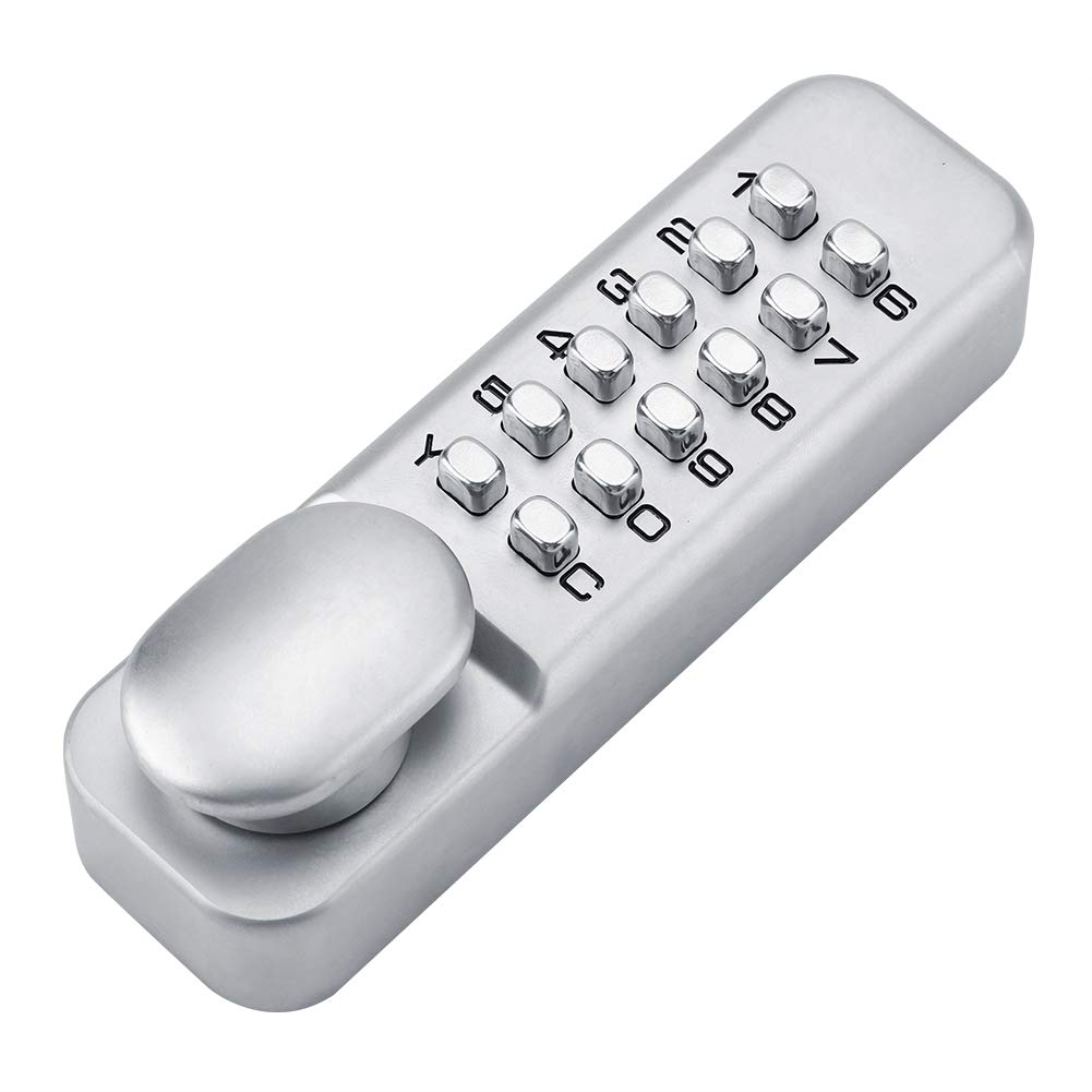 Serrure à Code Mécanique Verrou de Service en Alliage de Zinc Verrouillage De Porte Entré Sécurité Idéal pour La Porte de Garage, Convient aux Portes d'une épaisseur de 10 à 65 mm