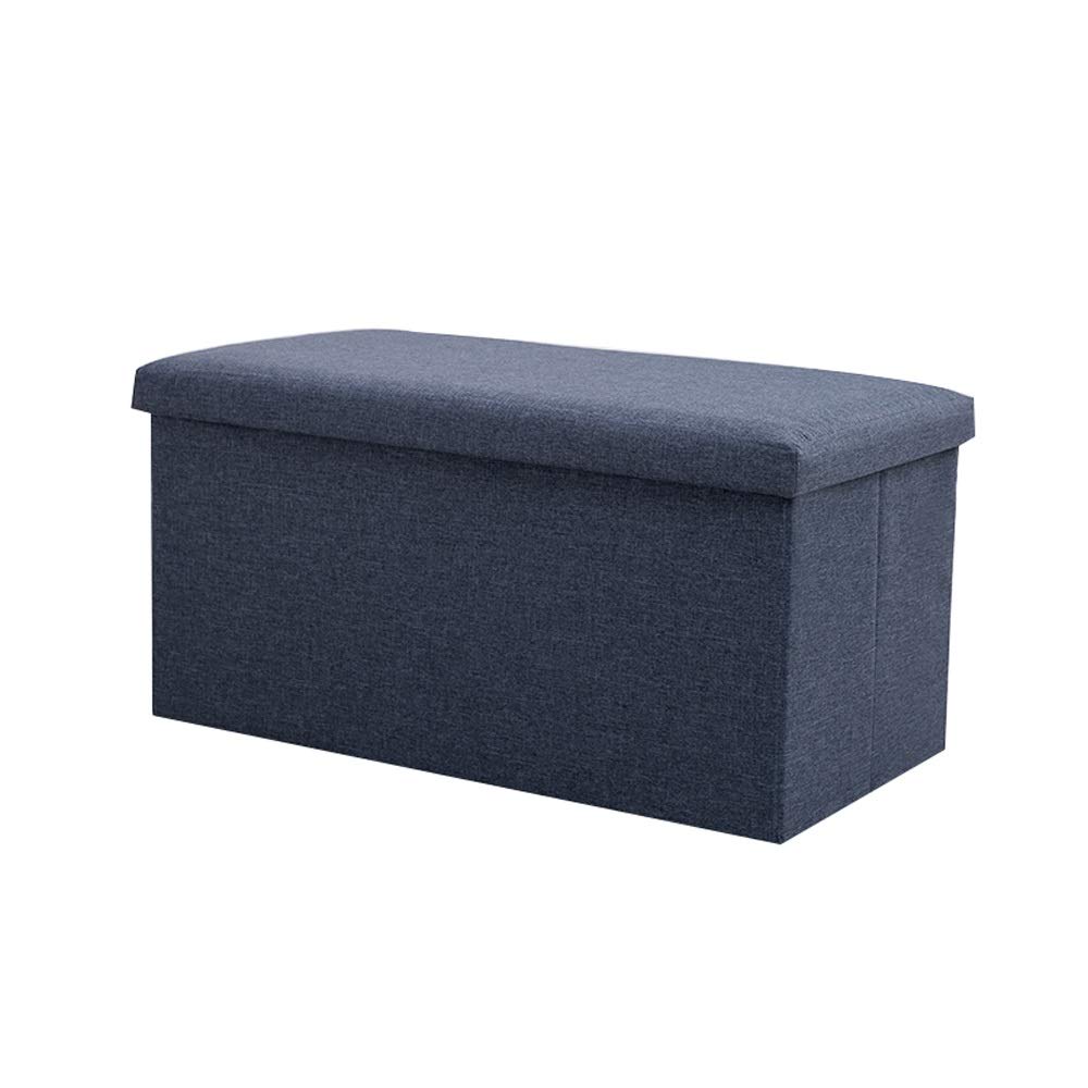 ETRGFTHU Storage Box Household Organizing Box Student Dormitory Clothes And Books Box Fabric Storage Box Strong And Durable Foldable 110L Large Capacity(Dark blue,31x31x31cm)