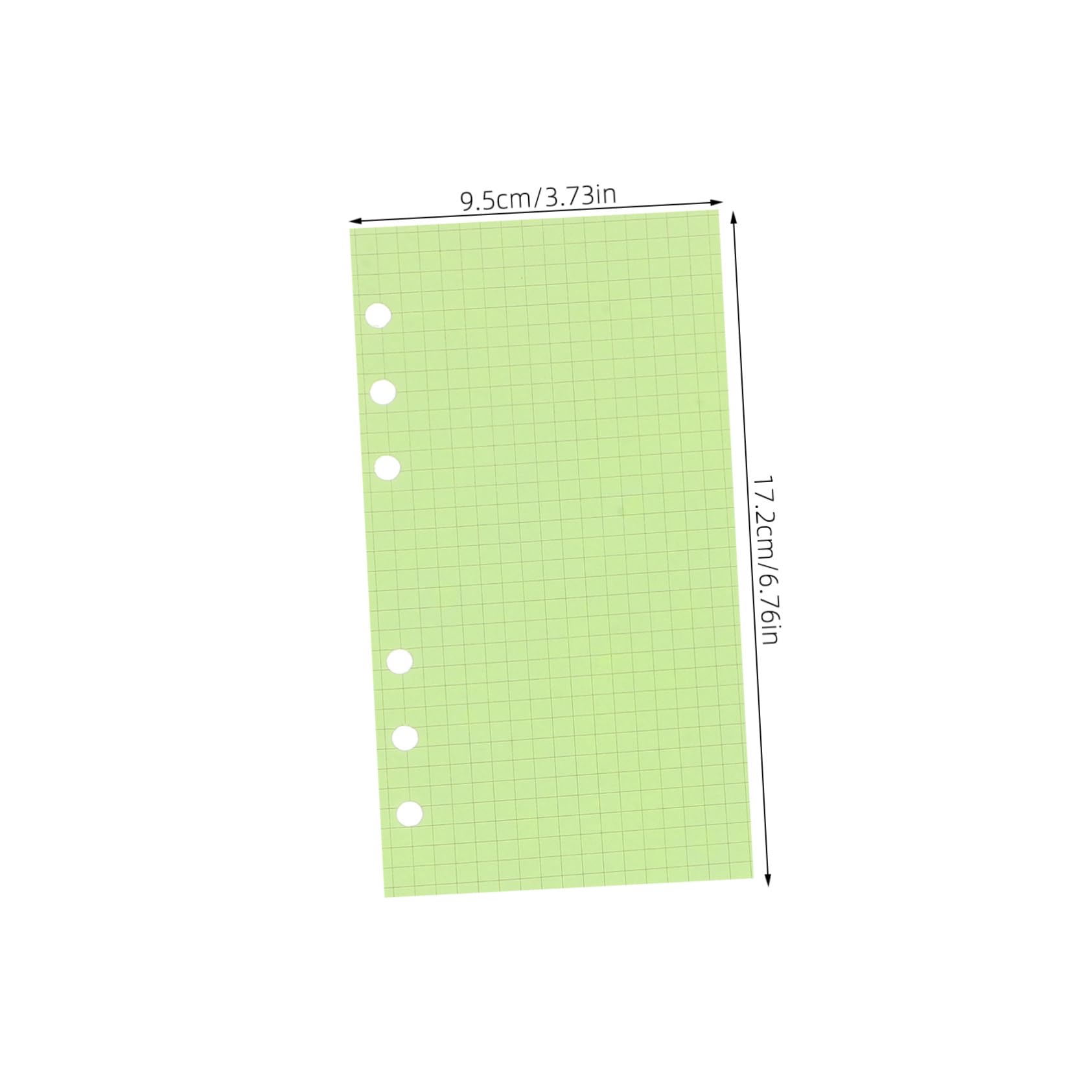 Homoyoyo Set da 2 Confezioni Carta per Planner a 6 Anelli Pagine Staccabili per Scuola e Casa