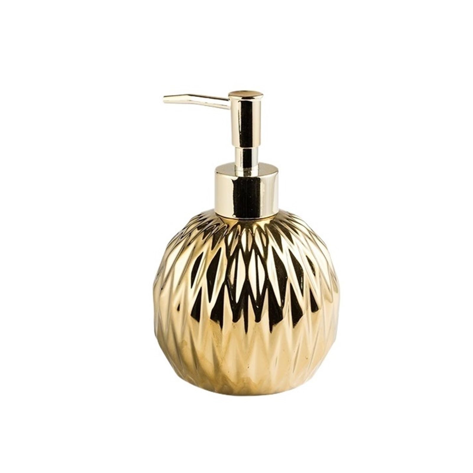 Soap Dispenser Countertop Ceramics Soap Dispensers 400ml Kitchen Bathroom Lotion Pump Bottle(Gold)