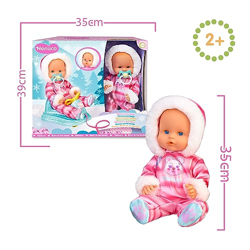 Muñeco Nenuco Trineo de cuerpo duro resistente a golpes para juego diario infantil Famosa 4
