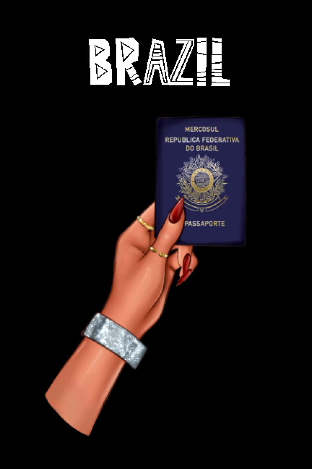 Brazil: Passport Notebook, Premium Passport Journal, Idea Journal, Project Planner & Brainstorming Notebook Tourists Planner 120 pages, 6x9"