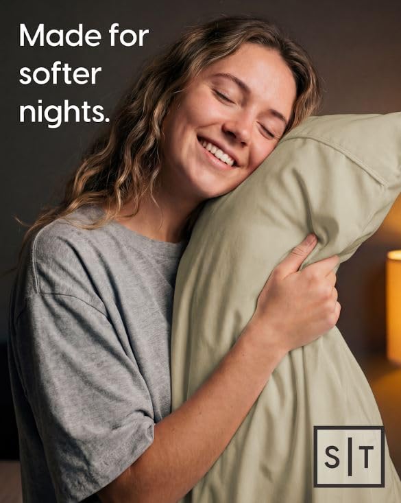 Image of Sleepy Town King Size Bed Sheets - 3 Piece - NO Flat Sheet Included - King Sheet Set - Soft, Comfy & Cooling - Easy Care - Wrinkle & Fade Resistant - Brushed Microfiber - Deep Pocket Sheets (Beige)