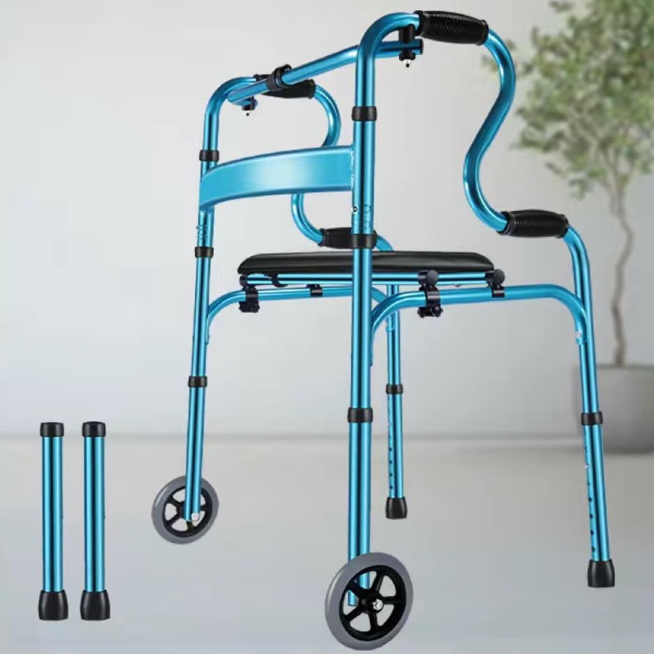 Amazon.co.jp: 折りたたみ式歩行器 歩行補助器具 歩行具介護 高さ8段階 
