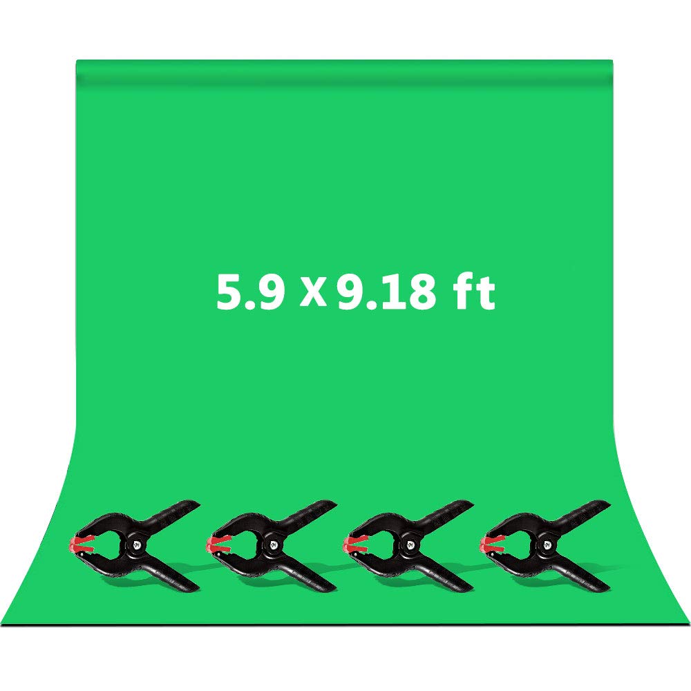 Buy HIFUAR 9 x 6 ft Green Screen, Green Photography Backdrop Background