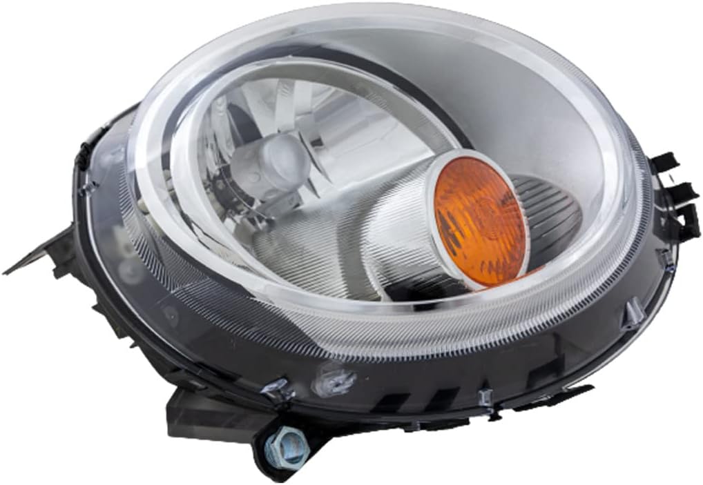 KarParts360 For Mini Cooper Headlight Assembly 2007-2013 Passenger Side Convertible/Hatchback Yellow Indicator For MC2503105 | 63 12 2 751 870