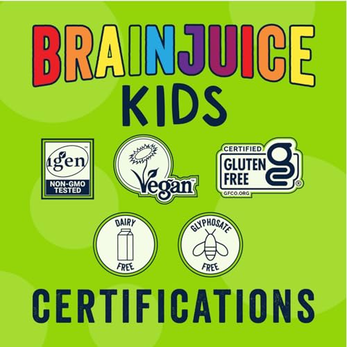 Image of BrainJuice Brain Support Shot, Gluten Free Supplement Shots for Energy & Focus, Healthy Drinks with Alpha GPC, Vitamin B, 2.5 fl oz, 12 Pack (Dragon Berry)
