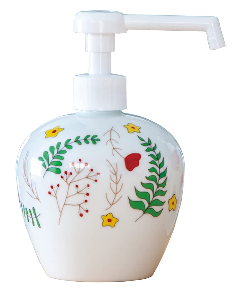 Amazon｜有田陶芸 ディスペンサー ボタニカル柄 直径8.8×高さ