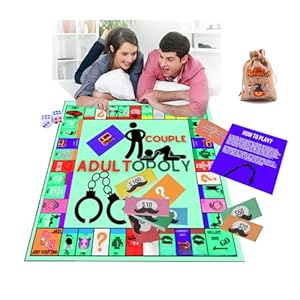 Couple Adultopoly Board Game Couple Adult Opoly Board Game for Date Night Adultopoly Game Couple Games for Date Night Couples Games for Date Night