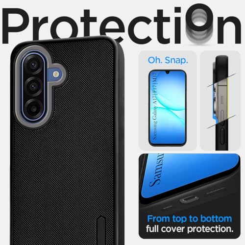 Image of Jkobi Back Cover Case for Samsung Galaxy A17 | Samsung Galaxy F17 | Samsung Galaxy M17 5G (Textured Grip Design | Micro-Fiber Cloth Inside | Slim and Light Weight | Soft Touch and Feel | Black)