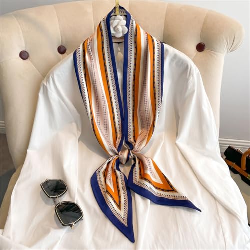 Image of Head Hair Scarf for Women,Silky Long Headscarf Purse Bag Scarfs for Handbag Fashion Satin Neck Scarves Accessories