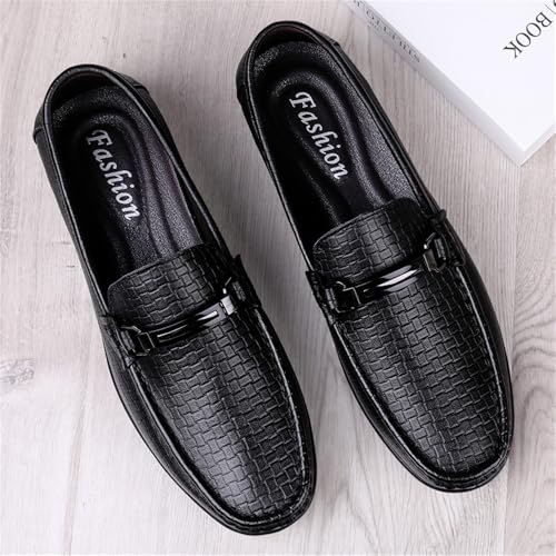 Men's Driving Moccasins Dress Shoes Genuine Leather Casual Slip On Breathable Penny Loafers for Men4