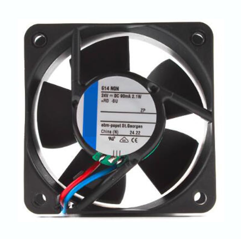 Ventola di raffreddamento inverter 60 mm 614NGN 24V 2.1W 2 fili 60 x 60 x 25 mm