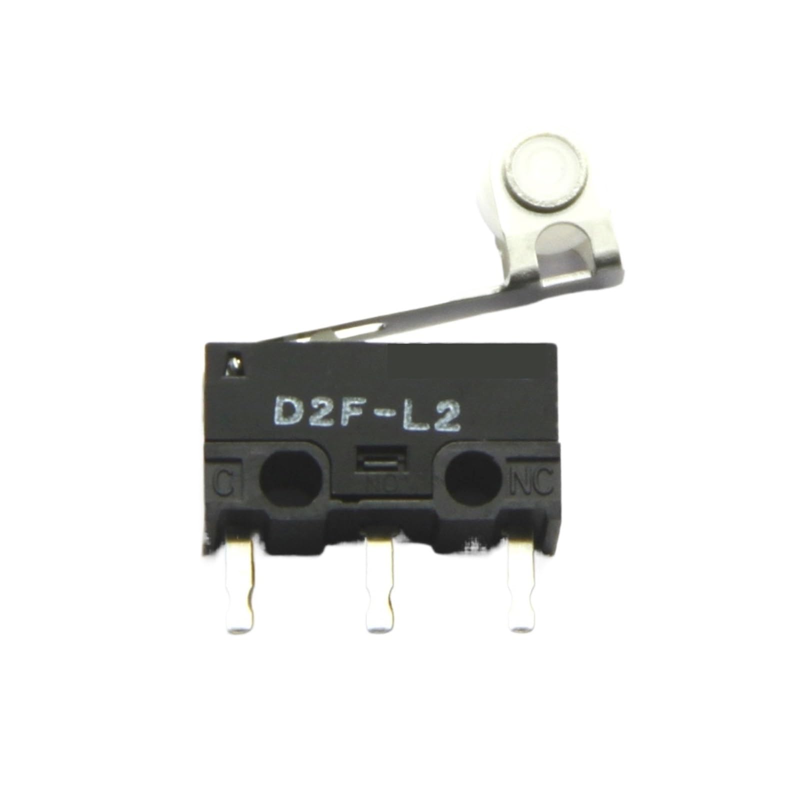 Micro-interrupteur D2F-L2 gris à pois pour souris d'ordinateur - Lot de 10 pièces