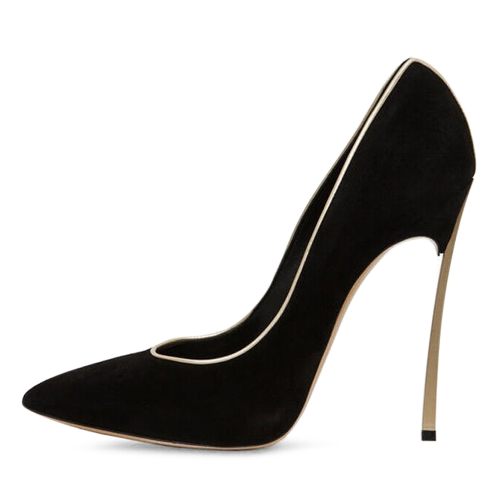 Décolleté da donna con tacco alto 11,9 cm, punta a spillo, Nero , 34 EU