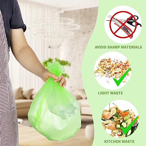 Image of Magesh 105 Count 4 Gallon Small Trash Bags, Green, Transparent, Durable, Leak-Proof, Unscented, Easy to Use, Versatile, Outstanding Customer Service