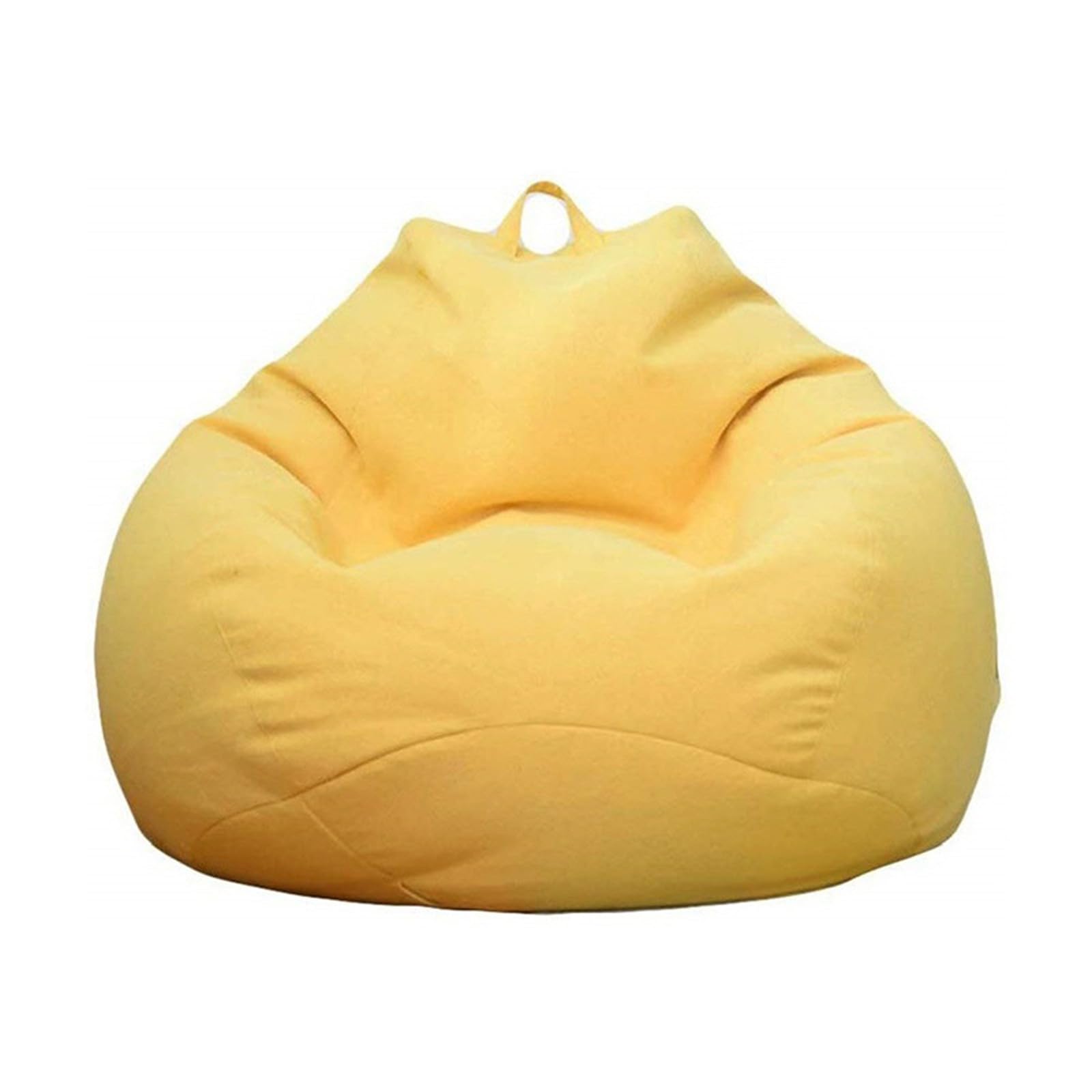 Hiseng Bean Bag Chair Cover (No Filler) Sofa Cover for Kids Adults, Soft Washable Stuffed Toys Storage Solid Color Bean Bag Cover Living Room Tatami
