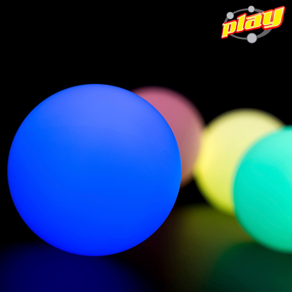 Play Juggling - Balles Lumineuses de Jonglerie - Lot de 5 balles Lumineuses - Rouge