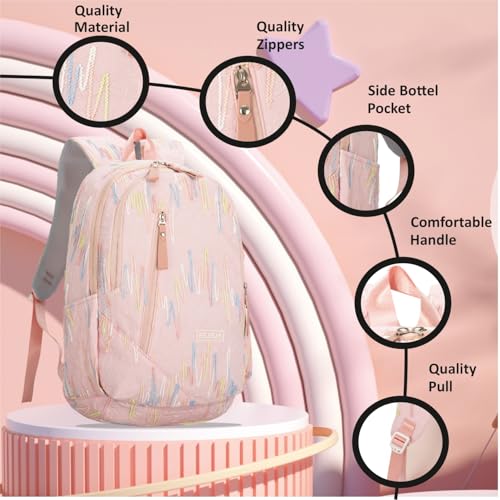 Image of Tinytot 30 Litre Japanese Korean Style School Bag Water-Resistant Laptop & Travel Backpack - Unisex Large 18 Inches Multipurpose Student Backpack for Boys & Girls, Men & Women