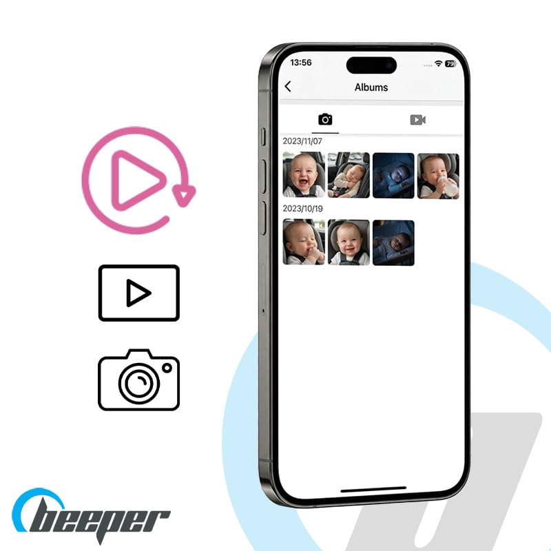 Caméra voiture bébé sans onde Beeper Babeecam 0 pour smartphone - 7