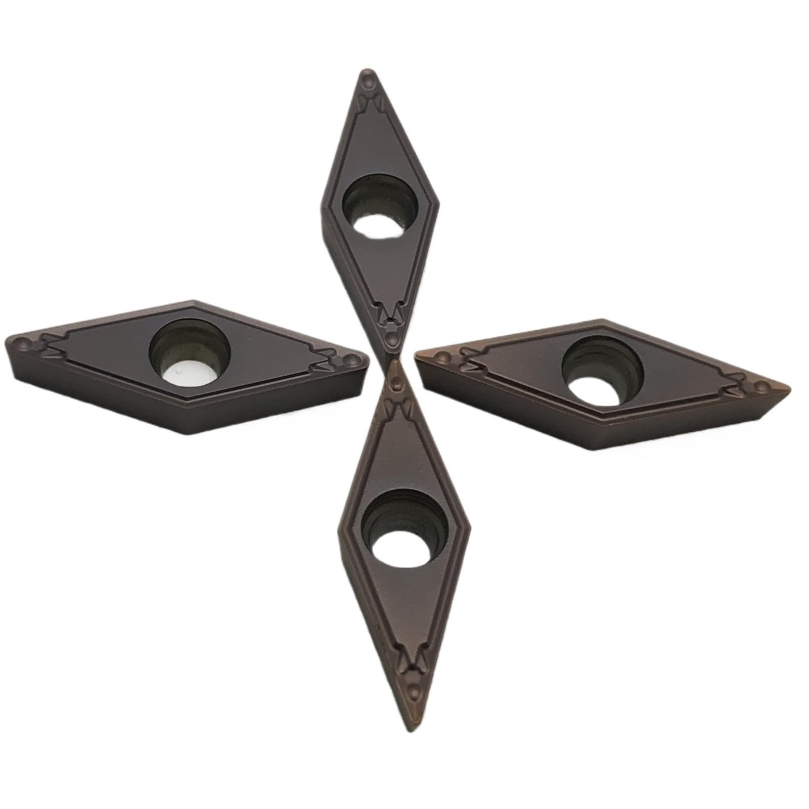 10 pezzi VBMT160404 VBMT160408 Inserto in carburo VBMT Lama CNC Tornio Cutter Per utensili di tornitura in acciaio inox per tornio (APMT160408-HQ VP15TF)