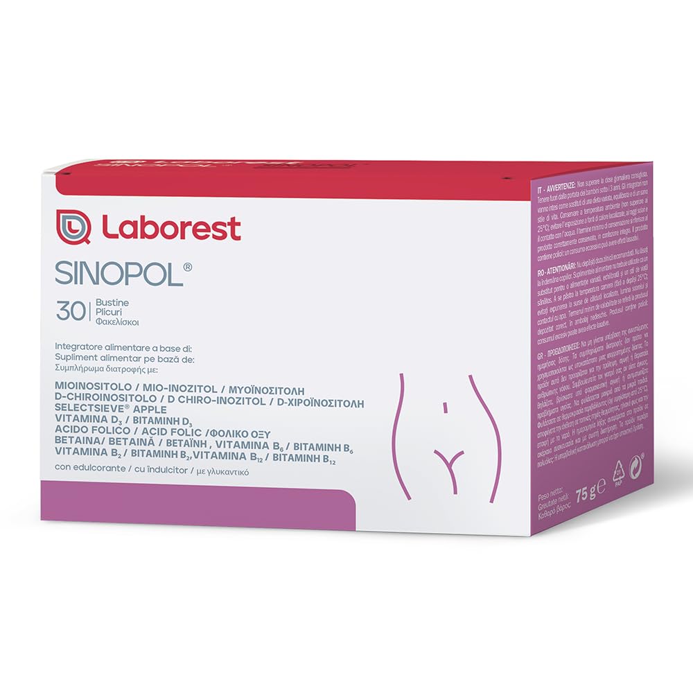 30 Umschläge à 2.5G | Myoinositol, D‑Chiroinositol, Apple SelectSIEVE, Vitamine B und D3 | Nahrungsergänzungsmittel | Wohlbefinden für Frauen