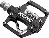 KCNC 自転車用 軽量 アルミ ビンディングペダル クリップレス プラットフォームペダル ブラック KPED09 577571