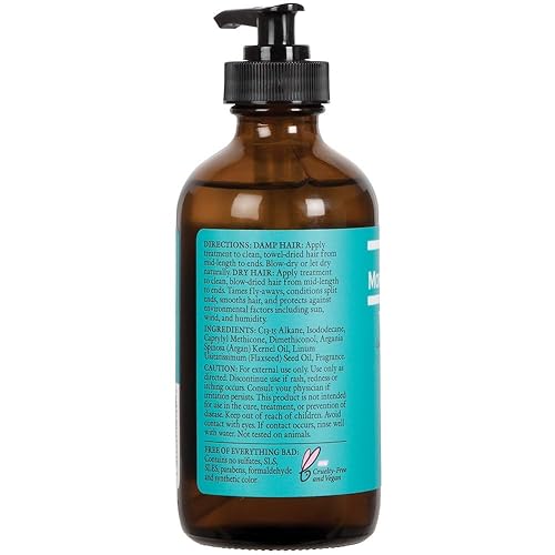 Miniatura 3 de Ginger Lily Farms Salon Formula 100% puro tratamiento de aceite de argán marroquí para todo tipo de cabello, 100% vegano y libre de crueldad, 8