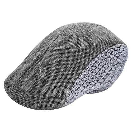 WorldCare® Arrl Style Comforta a Linen Beret Flat Cap Peaked Cap Golf Hat for Men & Women : E