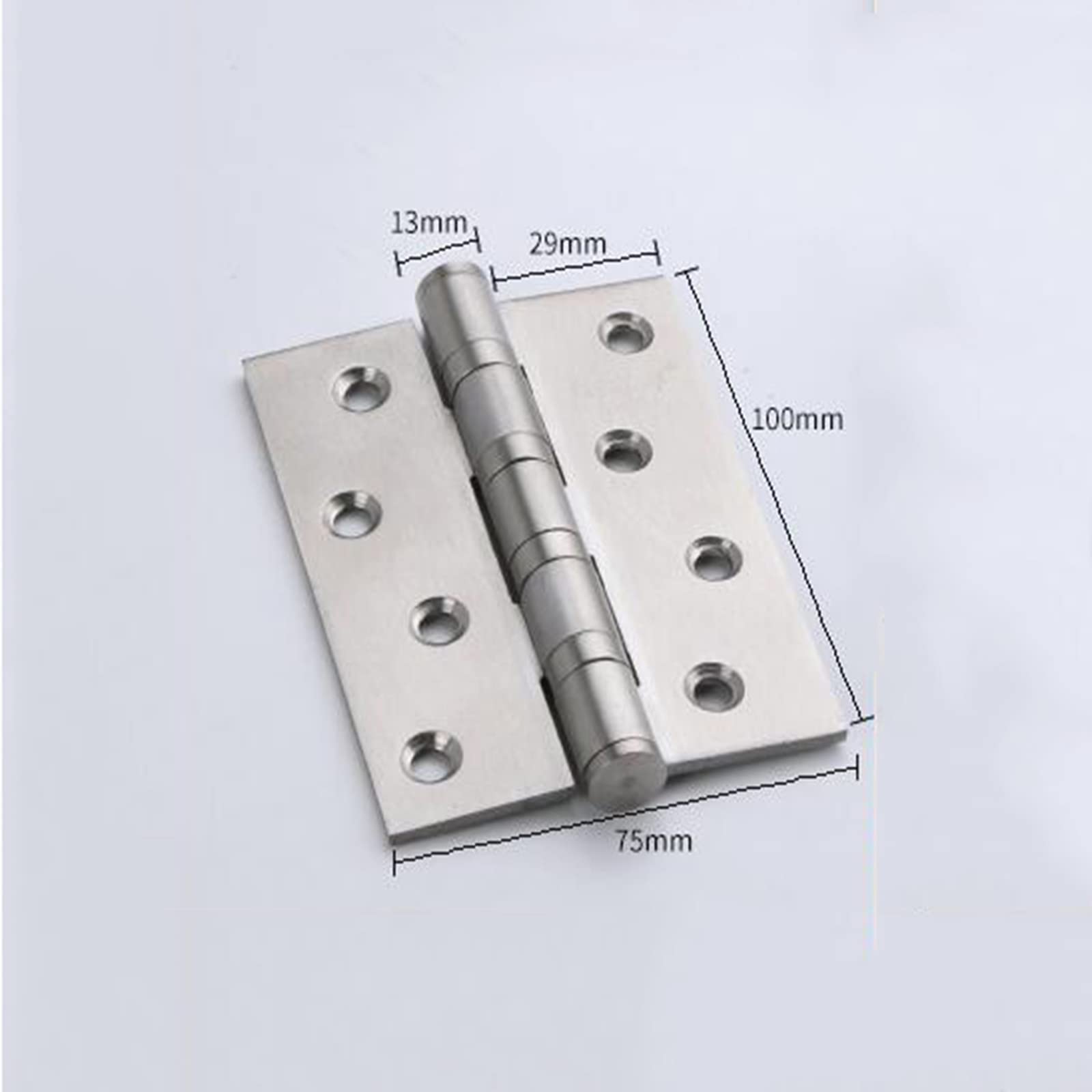 Bisagra para Muebles, bisagras a Tope Plegables de Acero Inoxidable con rodamiento de Bolas de 100 mm (4 Pulgadas) para herrajes para Muebles del hogar, bisagra para Puerta, Paquete de 4