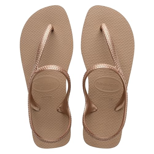 Havaianas - Flash Urban, Sandalias Cómodas, Elegantes y Versátiles, Cierre en Tobillo, Tiras Metálicas Cruzadas, Mujer