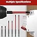Phillips Slotted Bits for Electricians, LATTOOK 6PCS Electrician Bit Set Electricians Screwdriver Bit Combination Bits for Circuit Breakers Air Switch, FPH2#2 Phillips Bit, S2 Steel