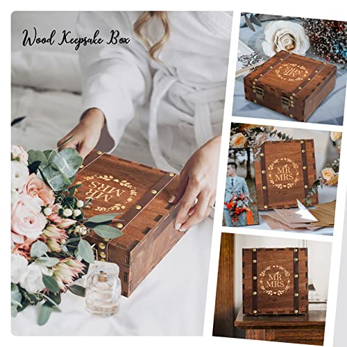 Aw Bridal Keepsake Box With Lids Wedding Memory Box Wood Storage Box Anniversary Engagement Gifts For Couples Bridal Shower Gifts Birthday Gifts #TOP6