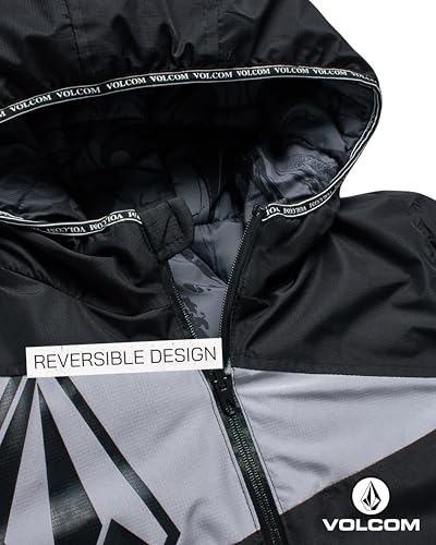 Volcom Boys Winter Coat - Reversible Zip Up Jacket Breathable Hooded Puffer Coat Kids Outerwear Jackets and Coats (4-20)3