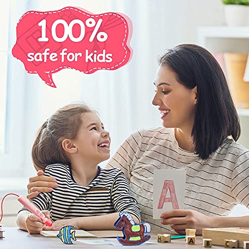 3D Pen Filament Refills 15 Colors, 16 Ft Per Color Total 240 Ft, 1.75 Mm Filament Compatible With Scrib3D Mynt3D 3D Pen Comes With 2 Finger Caps & 3D Pen Template Book [3D Pen Not Include] #TOP6