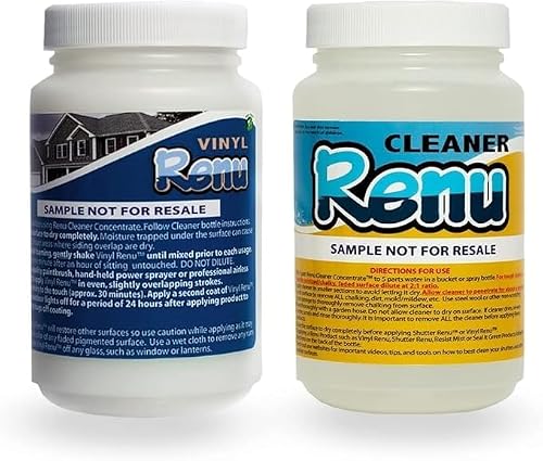 Vinyl Renu Premium Siding Restorer, Revive all siding, Sample Kit